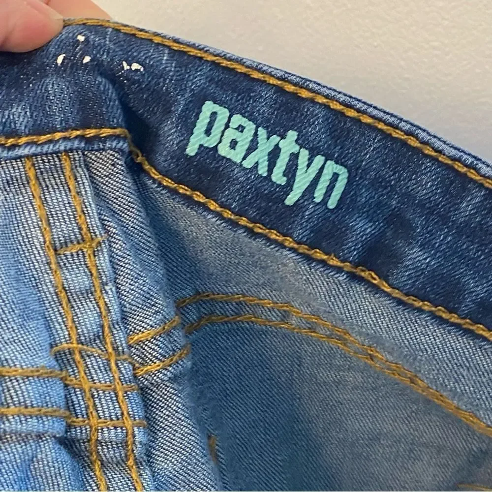 7 for All Mankind mid rise skinny medium wash girls teen jeans Paxtyn 14 - Picture 8 of 10